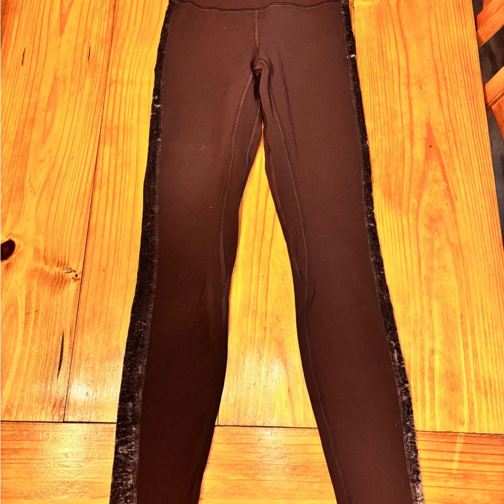 Lululemon Athletica Brown Leggings Sleek Stretchy Fit